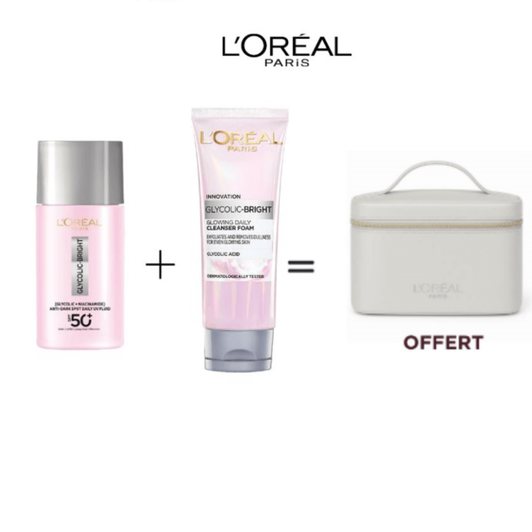 L'Oréal Paris Glycolic-Bright Trousse Daily UV Fluid + Foam Cleanser