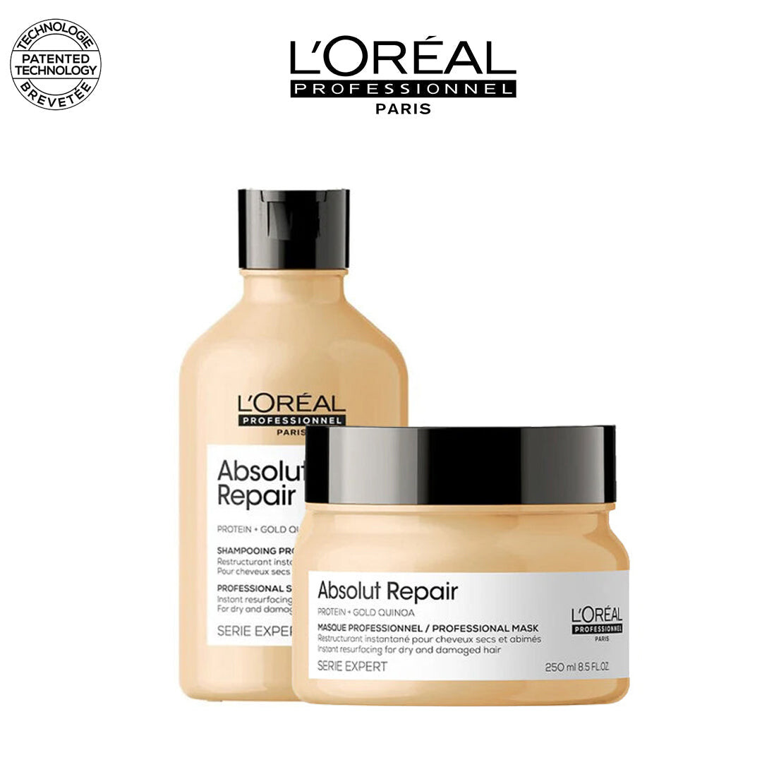 L'Oréal Professionnel Absolut Repair Shampooing 300 ml + Masque 250 ml L'Oréal Professionnel Absolut Repair Shampooing 300 ml + Masque 250 ml