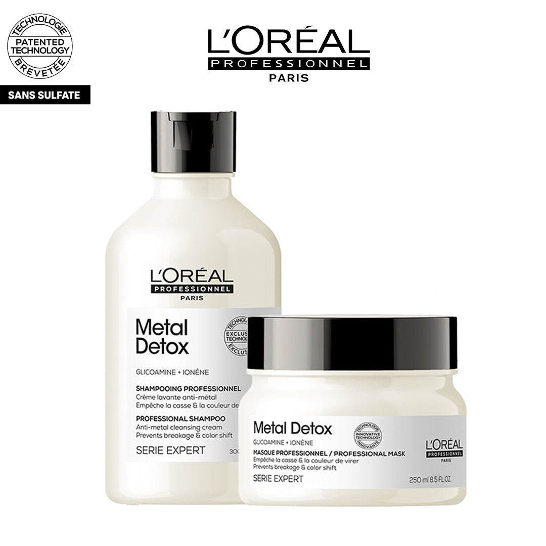 L'Oréal Professionnel Metal Detox Shampooing 300 ml + Masque 250 ml L'Oréal Professionnel Metal Detox Shampooing 300 ml + Masque 250 ml