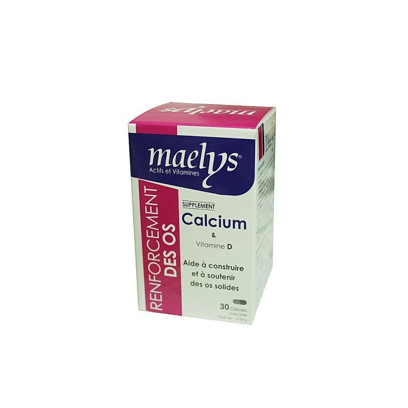 Maelys Calcium et vitamine D 30 gélules Maelys Calcium et vitamine D 30 gélules