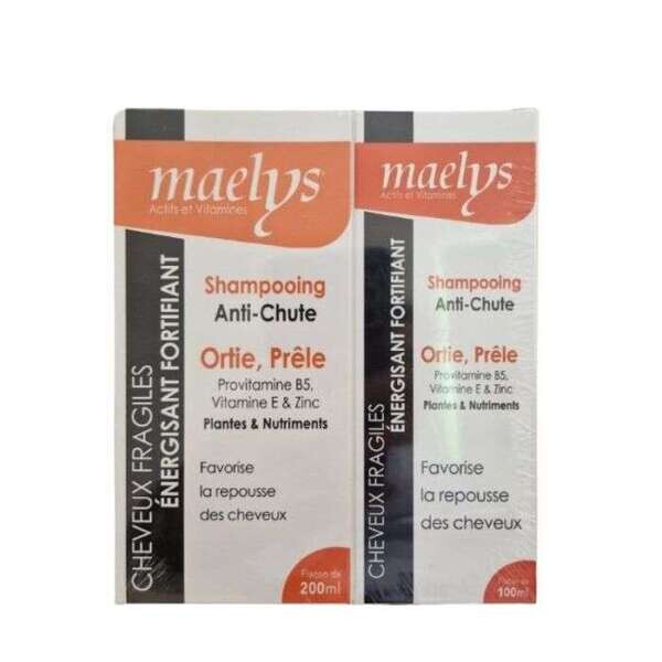 Maelys Pack Ortie Prêle Shampooing 200 ml + Shampooing 100 ml Maelys Pack Ortie Prêle Shampooing 200 ml + Shampooing 100 ml
