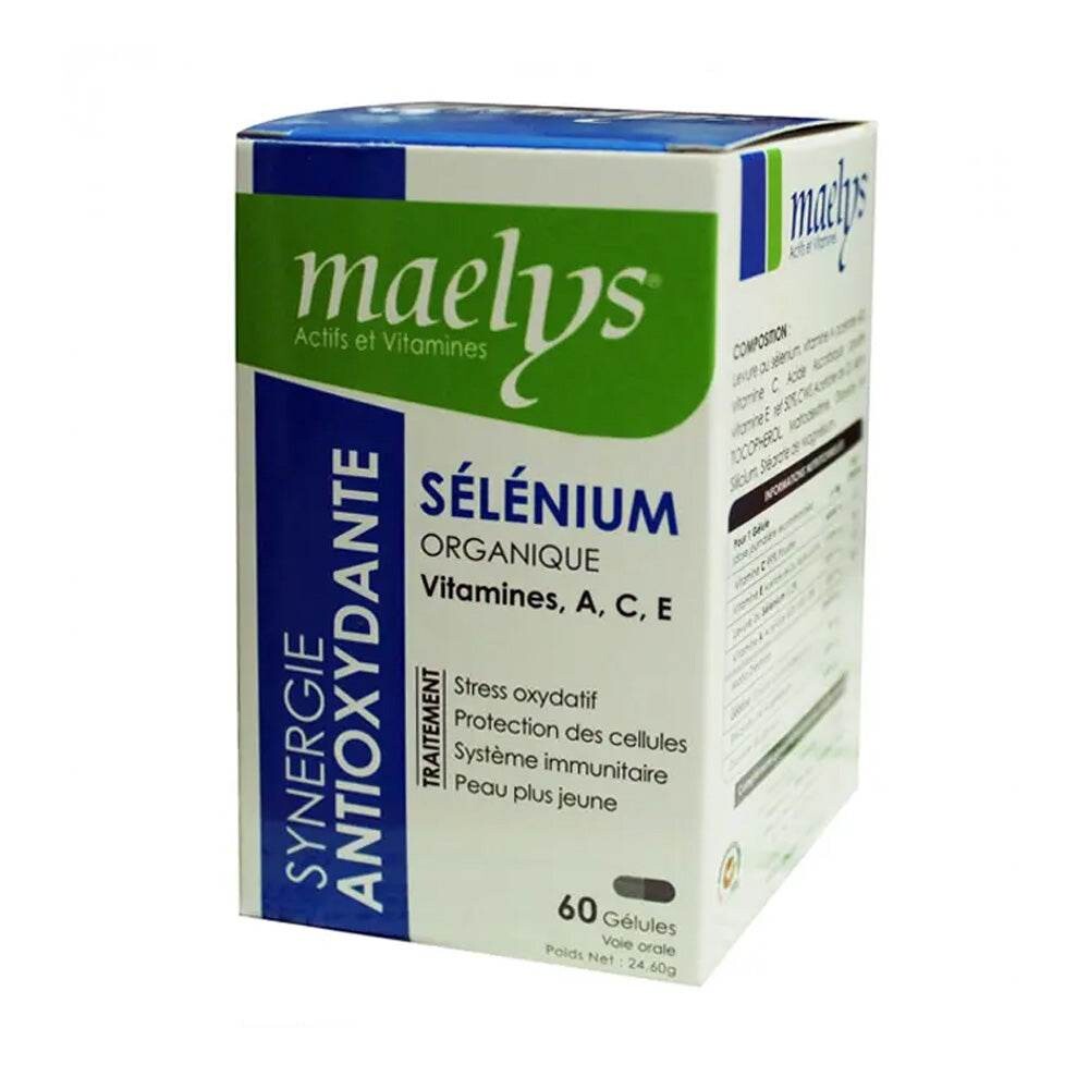 Maelys Sélénium vitamines A, C, E 60 gélules