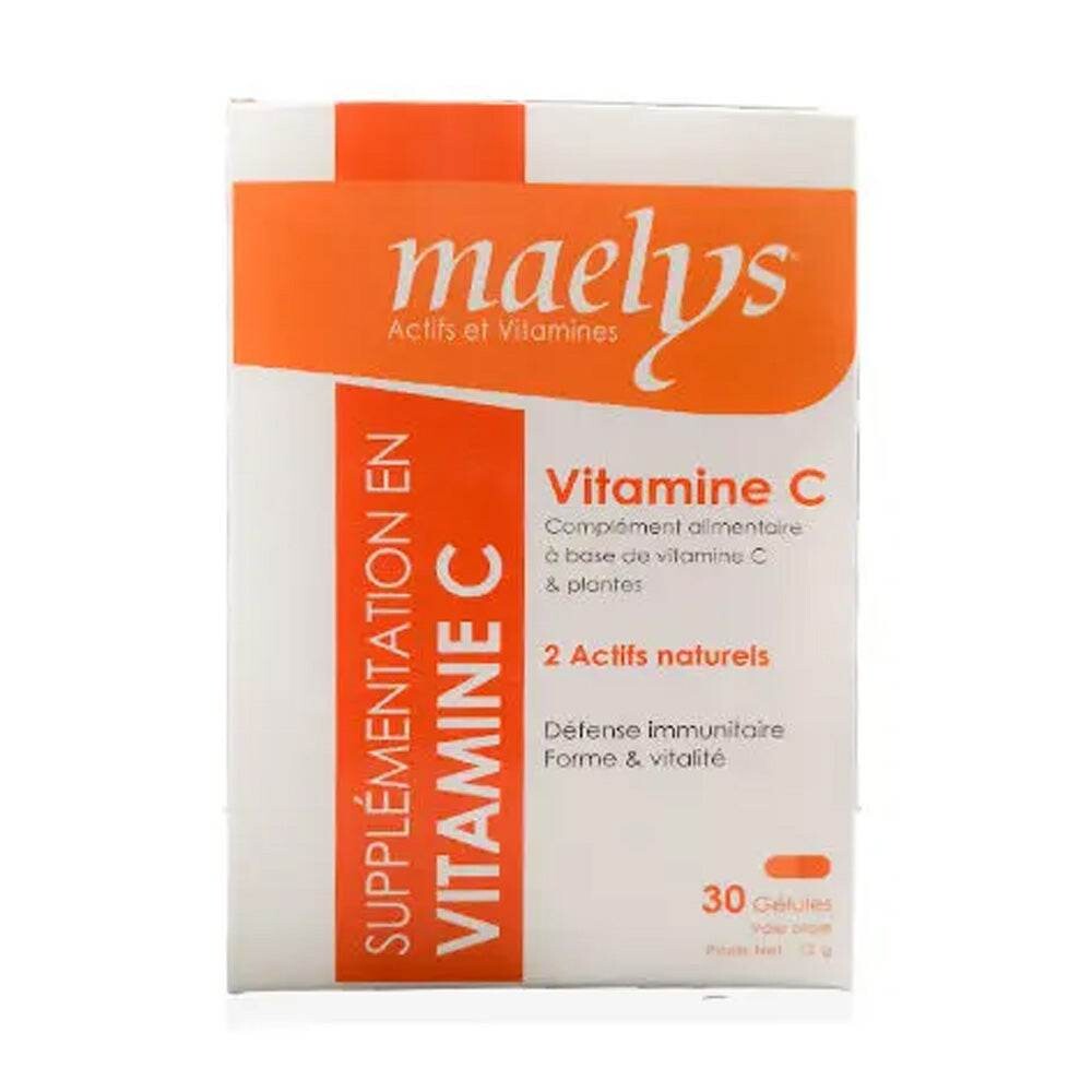 Maelys Vitamine C et plantes 30 gélules Maelys Vitamine C et plantes 30 gélules