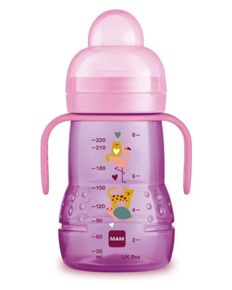 MAM Biberon et tasse Trainer Rose 220 ml