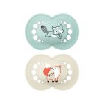 MAM Sucette Original 6 mois+ Beige et mint Lot de 2