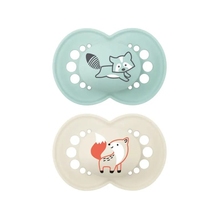MAM Sucette Original 6 mois+ Beige et mint Lot de 2