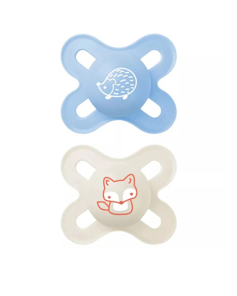 MAM Sucette Start Forest 0-2 mois Bleu et beige Lot de 2