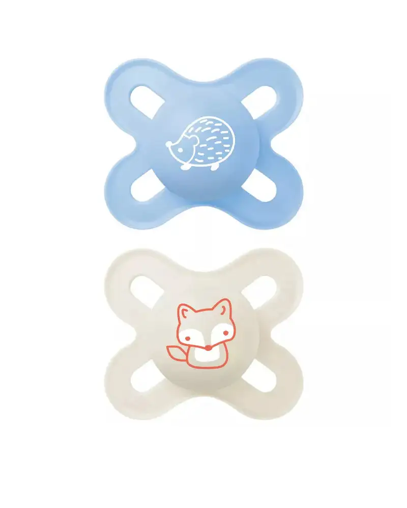 MAM Sucette Start Forest 0-2 mois Bleu et beige Lot de 2 MAM Sucette Start Forest 0-2 mois Bleu et beige Lot de 2