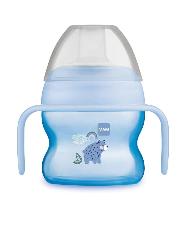 MAM Tasse à bec souple Bleu 150 ml
