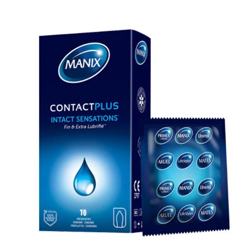 Manix Contact Plus Sensations Intactes 10 préservatifs Manix Contact Plus Sensations Intactes 10 préservatifs