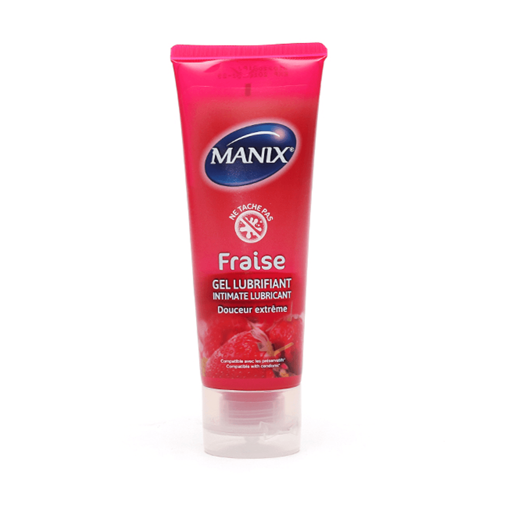 Manix Fraise Gel lubrifiant 80 ml