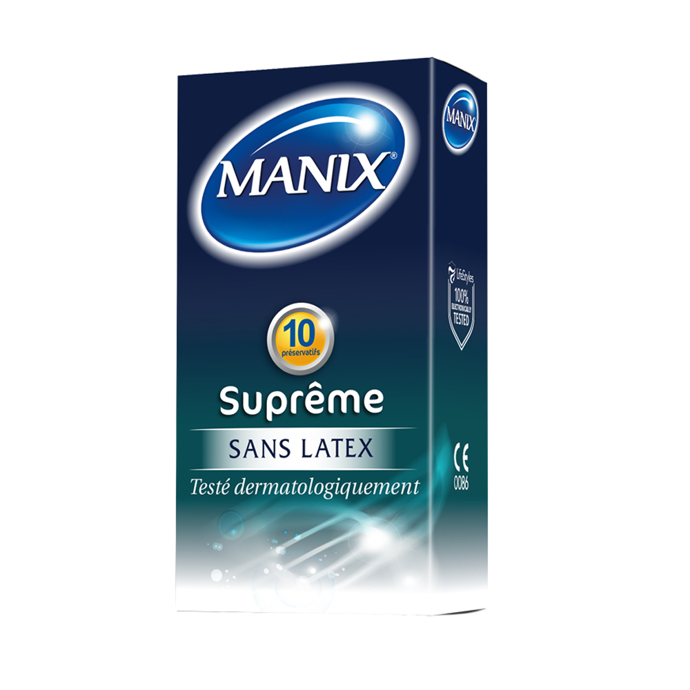 Manix Suprême Sans latex 10 préservatifs Manix Suprême Sans latex 10 préservatifs