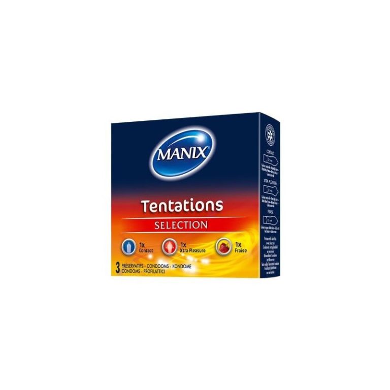 Manix Tentations Boîte de 3 préservatifs