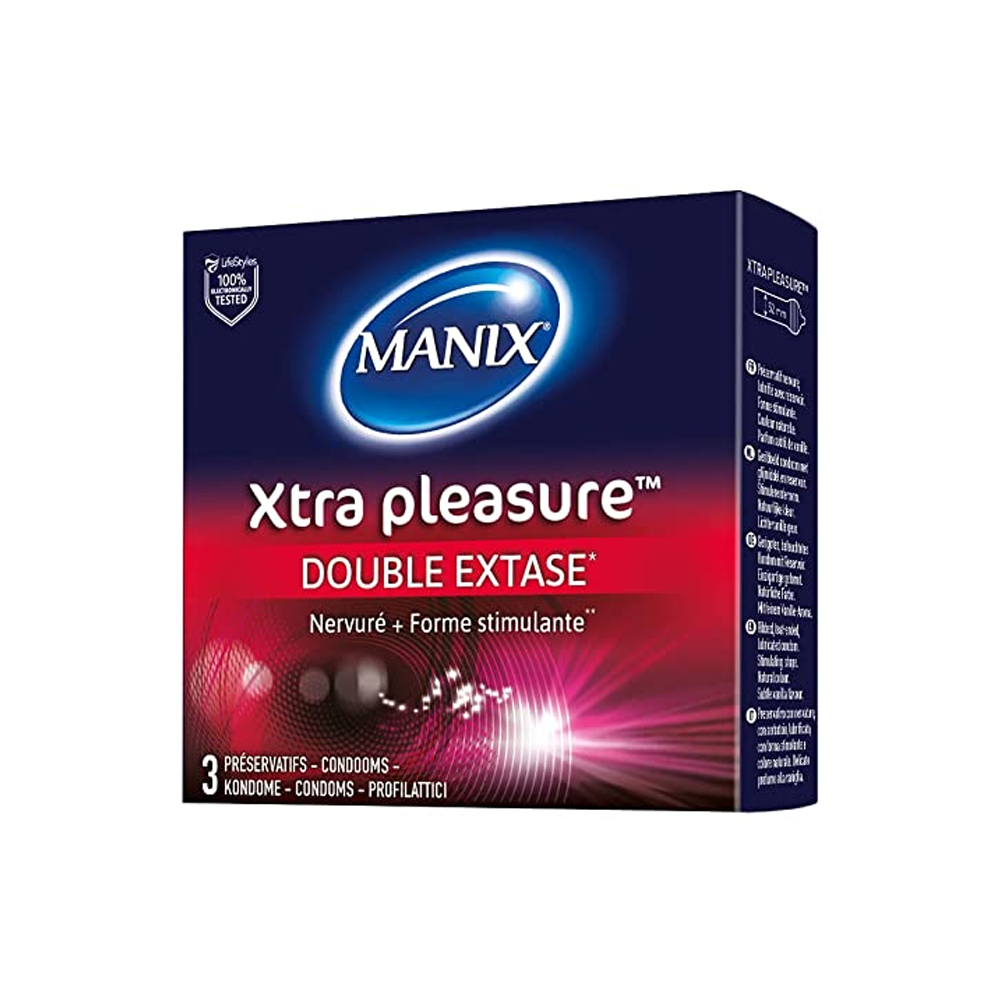 Manix Xtra Pleasure 3 préservatifs Manix Xtra Pleasure 3 préservatifs