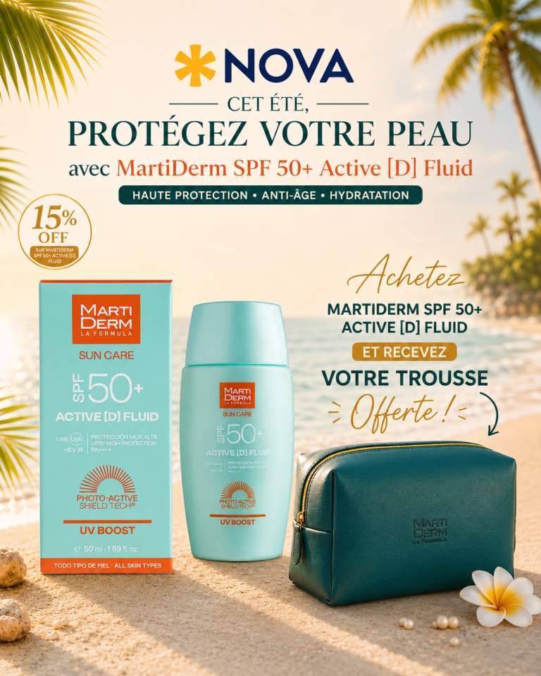 MartiDerm Sun Care Active D Fluid SPF50 50 ml + trousse
