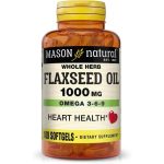 Mason Natural Flaxseed Oil 1000 mg 100 capsules molles