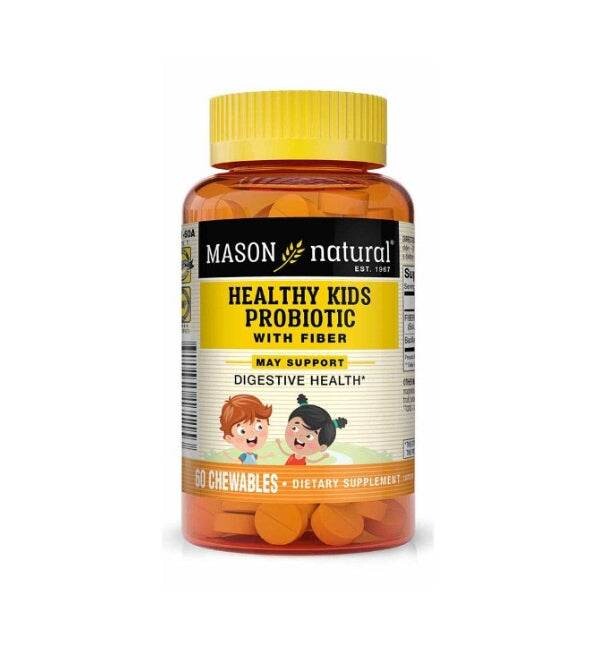 Mason Natural Healthy Kids Probiotic with Fiber 60 comprimés Mason Natural Healthy Kids Probiotic with Fiber 60 comprimés