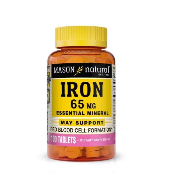 Mason Natural Iron 65 mg 100 comprimés Mason Natural Iron 65 mg 100 comprimés