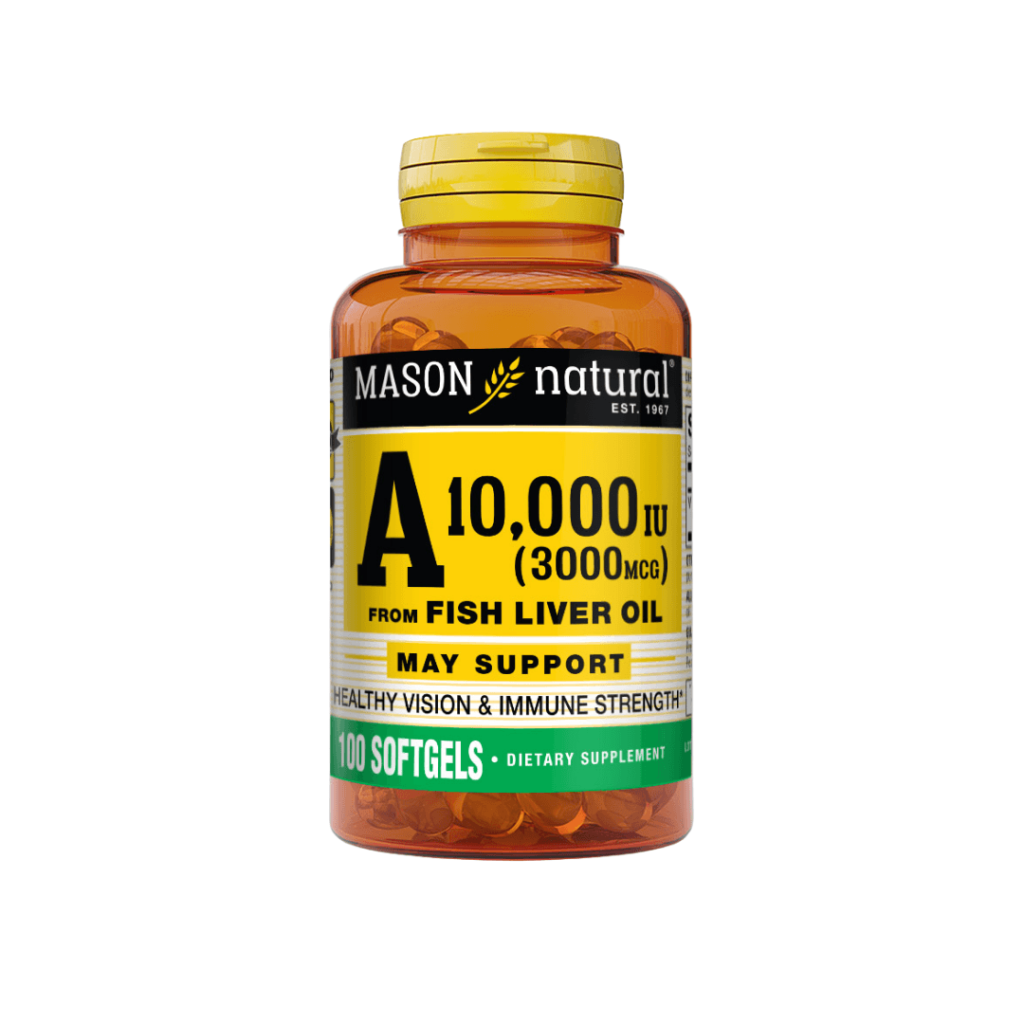 Mason Natural Vitamin A 10000 UI 100 capsules molles