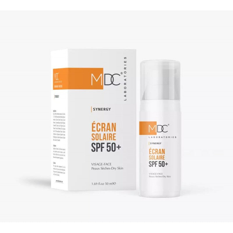 MDC Synergy Écran solaire peaux sèches SPF50+ 50 ml MDC Synergy Écran solaire peaux sèches SPF50+ 50 ml