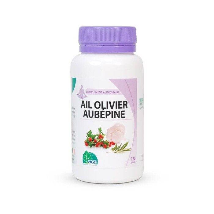 MGD Ail, olivier et aubépine 120 gélules