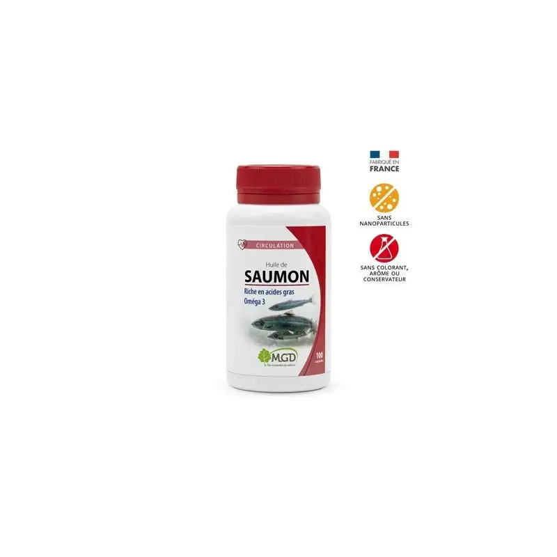MGD Huile de saumon 100 capsules MGD Huile de saumon 100 capsules