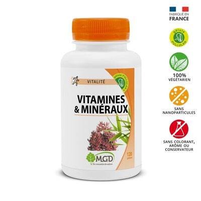 MGD Vitamines et minéraux 120 gélules