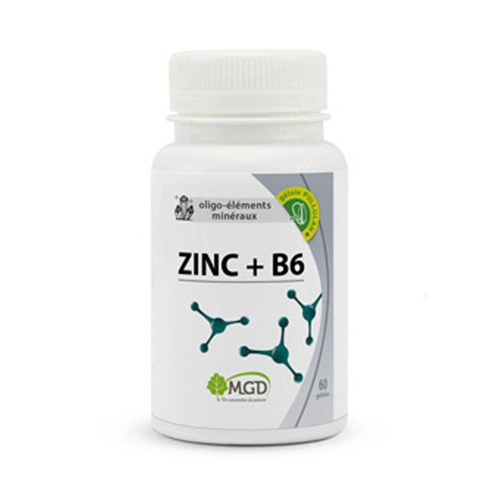 MGD Zinc + B6 60 gélules MGD Zinc + B6 60 gélules