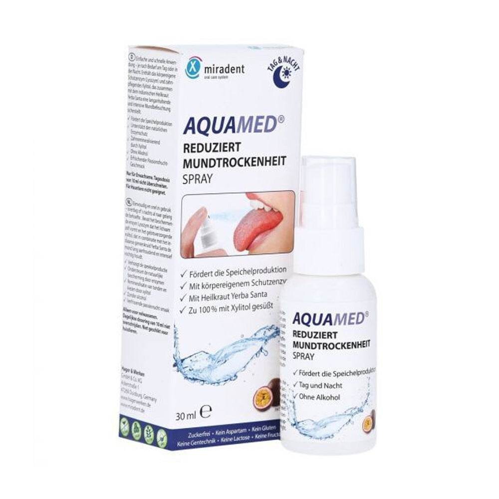 Miradent Aquamed Spray bouche sèche 30 ml Miradent Aquamed Spray bouche sèche 30 ml