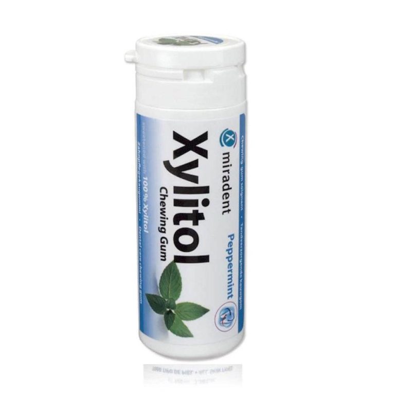 Miradent Xylitol Chewing Gum Menthe poivrée 30 pièces