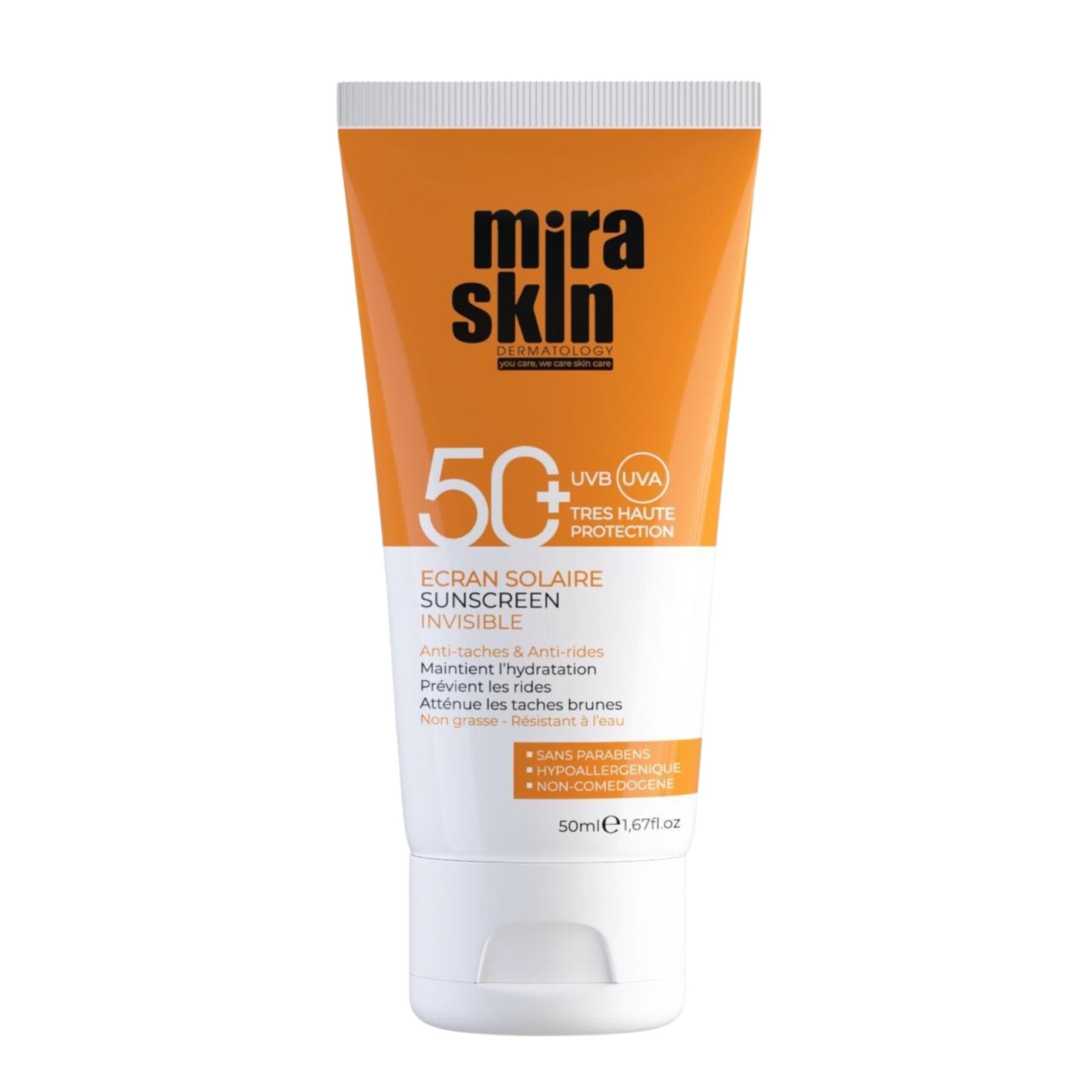Miraskin Écran solaire invisible SPF50+ 50 ml Miraskin Écran solaire invisible SPF50+ 50 ml