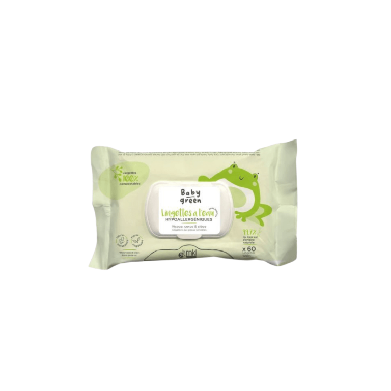 MKL Baby Green Lingettes à l'eau bio 60 lingettes