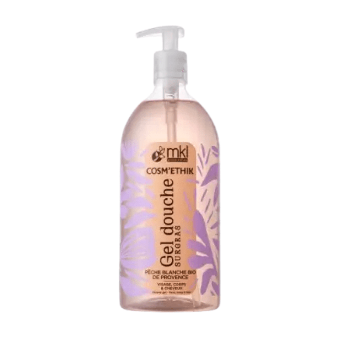 MKL Cosm'ethik Gel douche Pêche blanche bio de Provence 1 L MKL Cosm'ethik Gel douche Pêche blanche bio de Provence 1 L