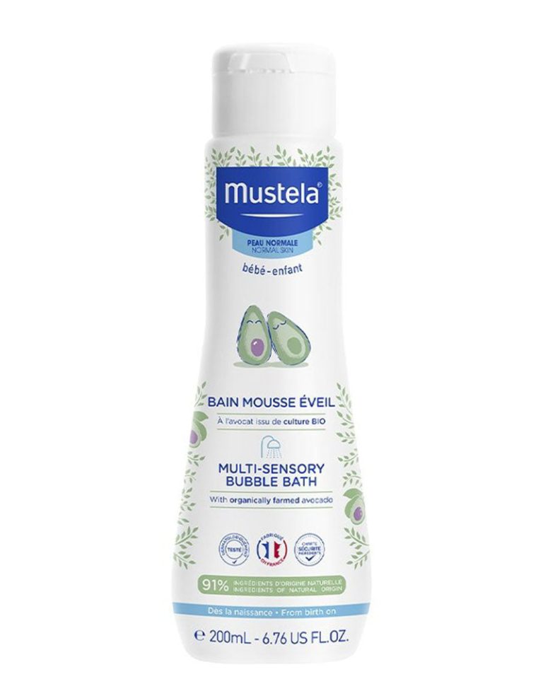 Mustela Bain mousse éveil à l'avocat bio 200 ml