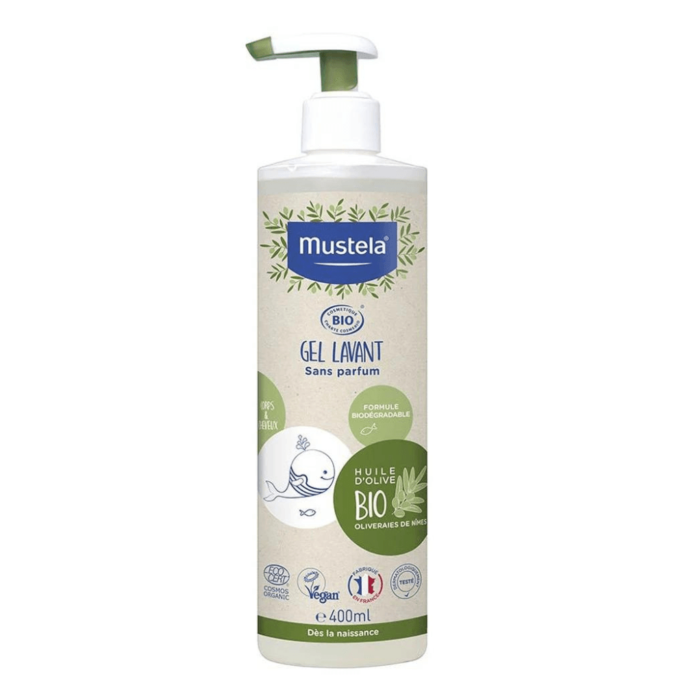 Mustela Bio Gel lavant sans parfum 400 ml Mustela Bio Gel lavant sans parfum 400 ml