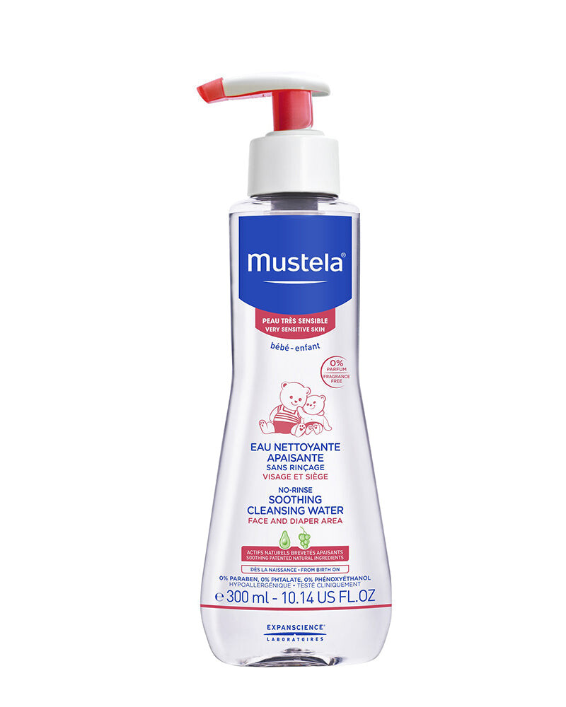 Mustela Eau nettoyante apaisante sans rinçage 300 ml Mustela Eau nettoyante apaisante sans rinçage 300 ml