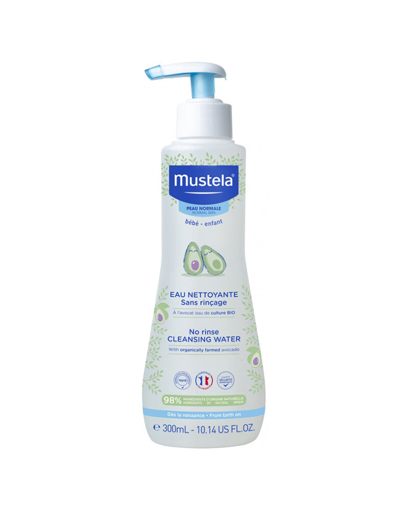 Mustela Eau nettoyante sans rinçage à l'avocat 300 ml Mustela Eau nettoyante sans rinçage à l'avocat 300 ml