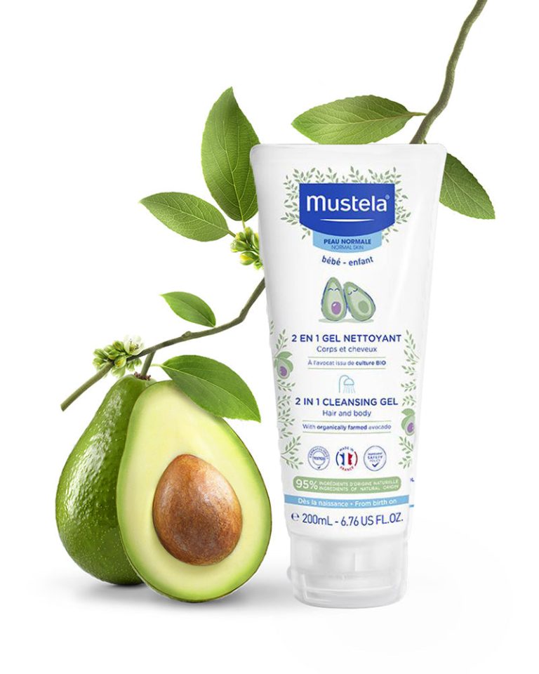 Mustela Gel nettoyant 2 en 1 cheveux et corps 200 ml
