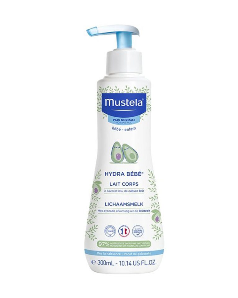 Mustela Lait corps hydra bébé à l'avocat Bio 300 ml