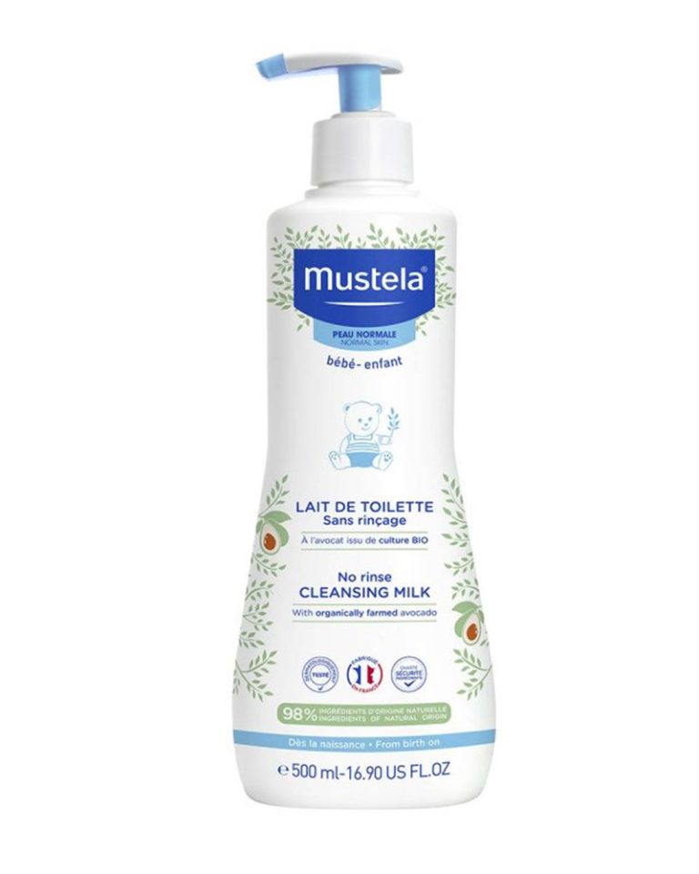 Mustela Lait de toilette sans rinçage à l'avocat bio 500 ml