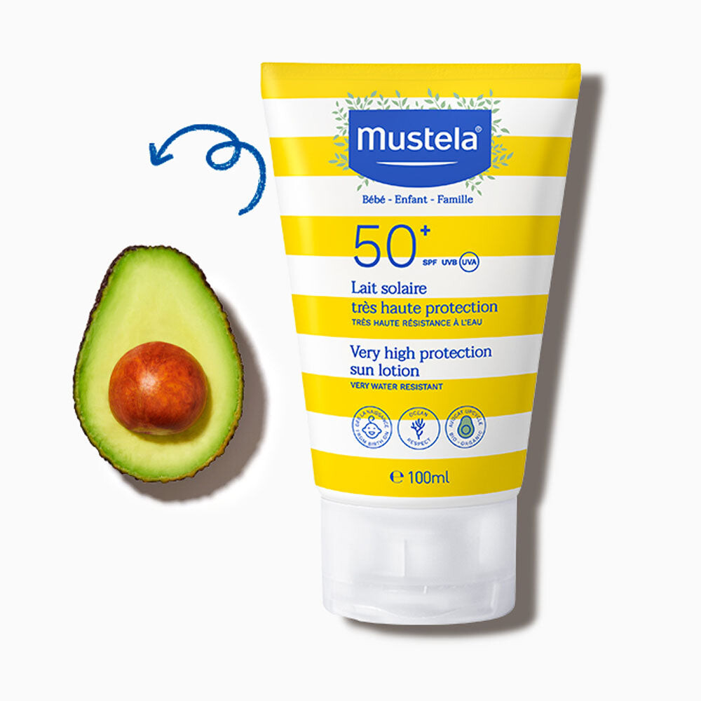 Mustela Lait solaire très haute protection 0M+ SPF50+ 100 ml Mustela Lait solaire très haute protection 0M+ SPF50+ 100 ml