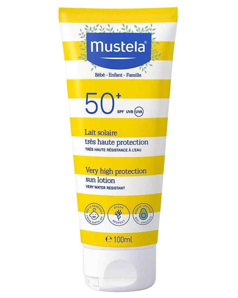 Mustela Lait solaire très haute protection bébé enfant SPF50+