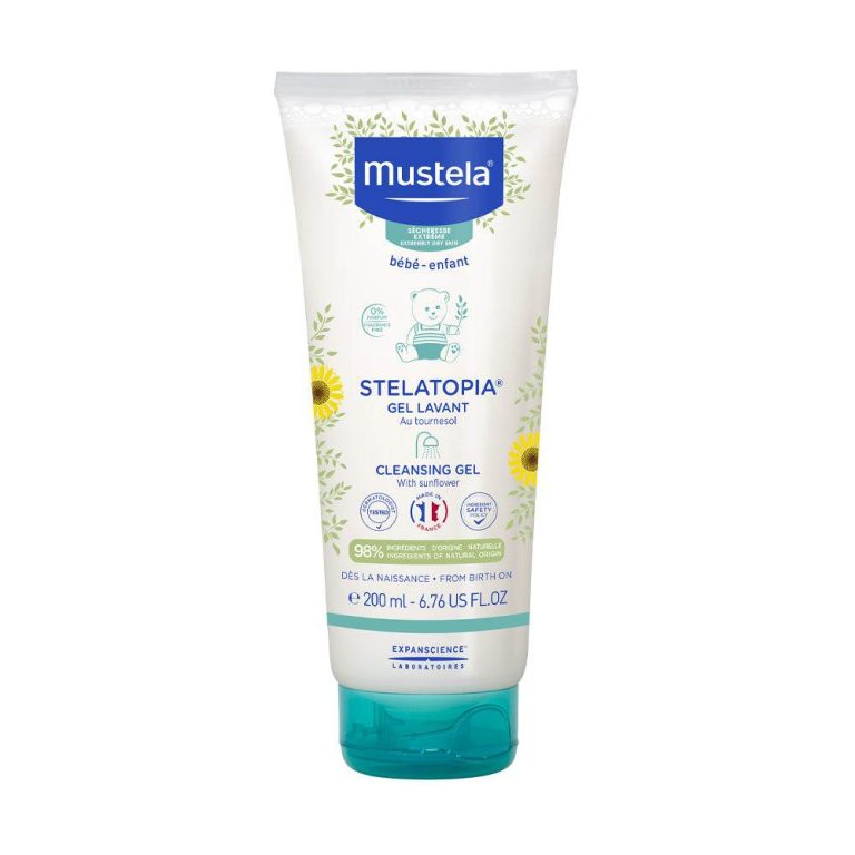 Mustela Stelatopia Gel lavant au tournesol bio 200 ml