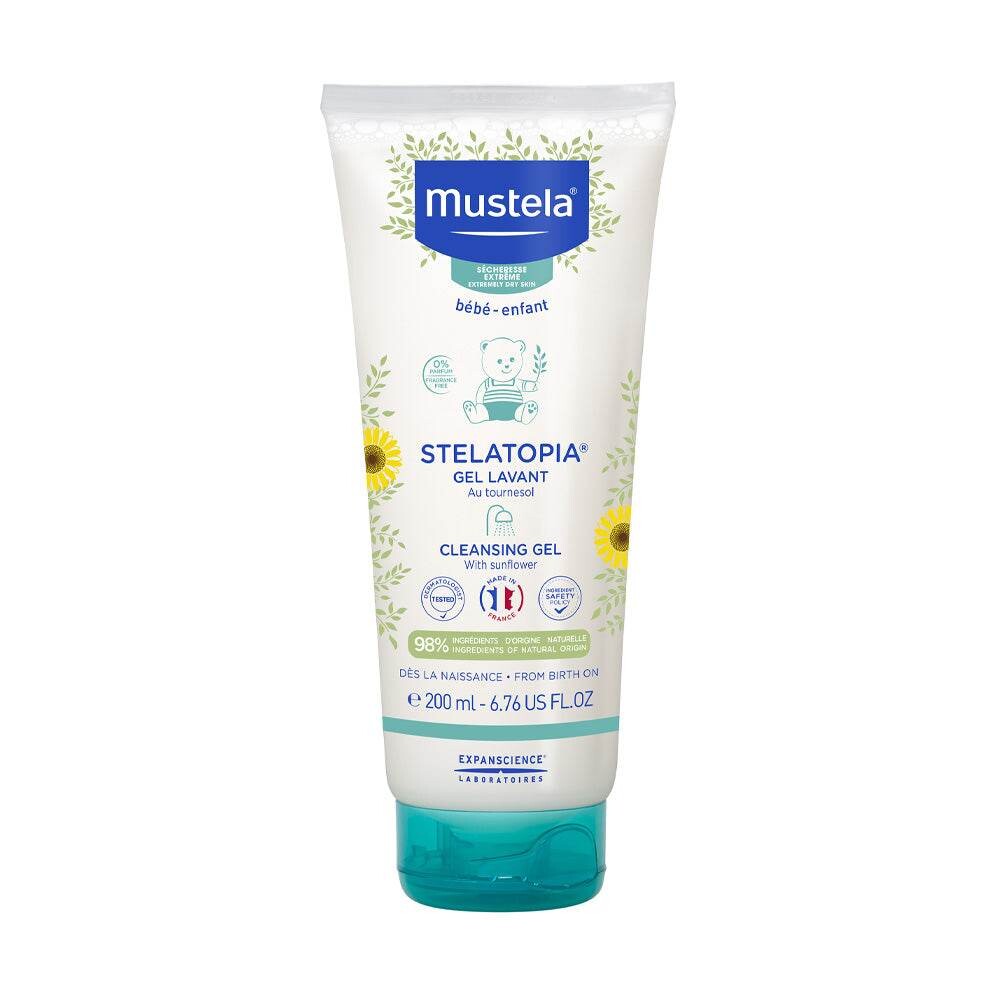 Mustela Stelatopia Gel lavant au tournesol bio 200 ml