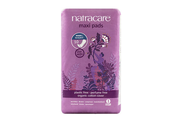 Natracare Serviettes Ultra Long avec ailettes 10 serviettes
