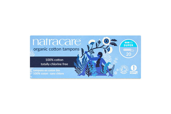 Natracare Tampons Super Plus sans applicateur 20 tampons