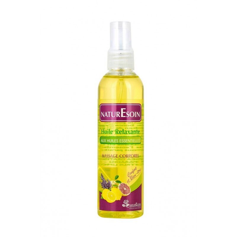 Naturesoin Huile relaxante de massage corporel 125 ml Naturesoin Huile relaxante de massage corporel 125 ml