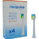 Neopulse Recharge 4 têtes de brosse à dents souples Blanc