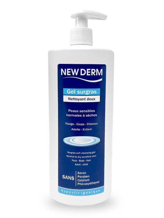 New Derm Gel surgras nettoyant doux