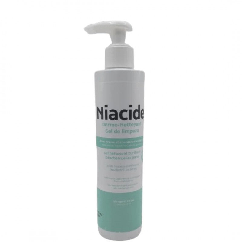 Niacide Dermo-nettoyant Gel visage et corps peaux grasses Niacide Dermo-nettoyant Gel visage et corps peaux grasses